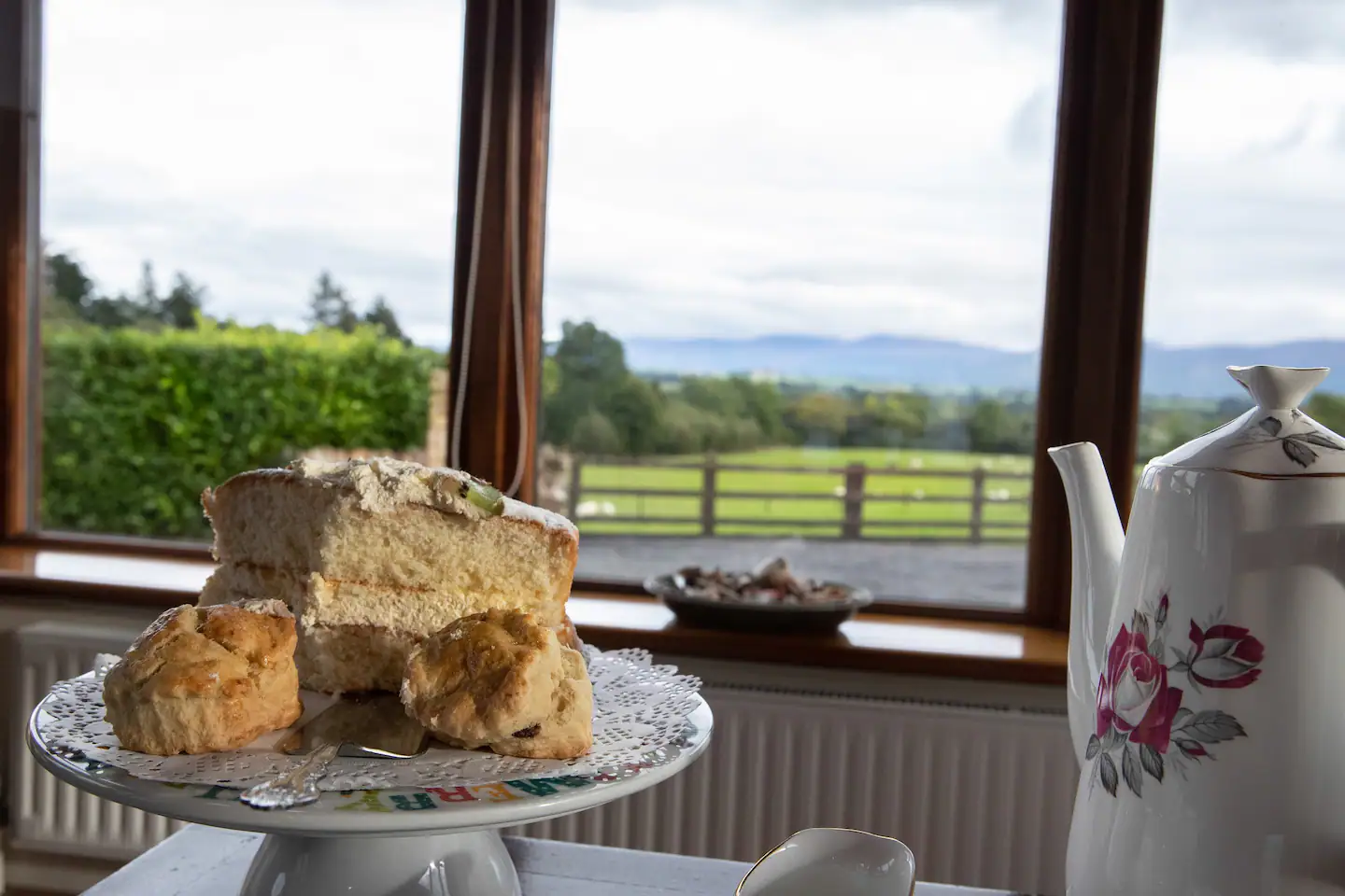 Scones on a table in Mary Kates Farm House